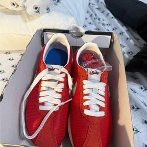 Nike Red and White Women's Sneakers